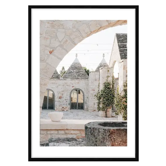 Alberobello Framed Print in 118 x 165cm