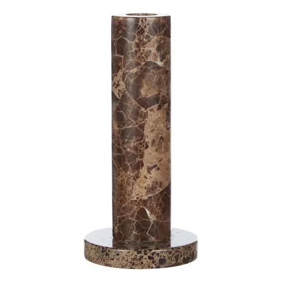 Albert Candleholder Large 8x17cm in Brown