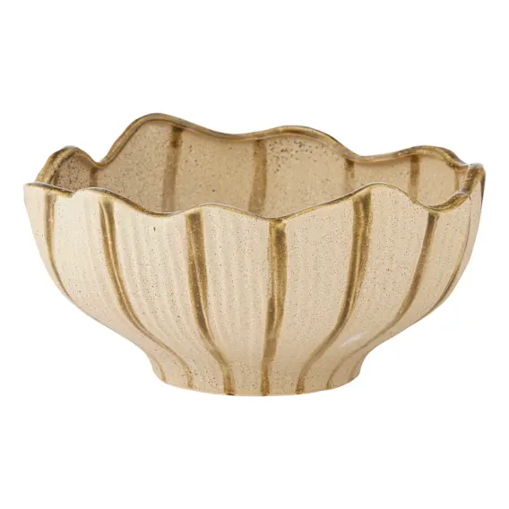 Alessia Vase Small 31x15cm in Ivory / Olive