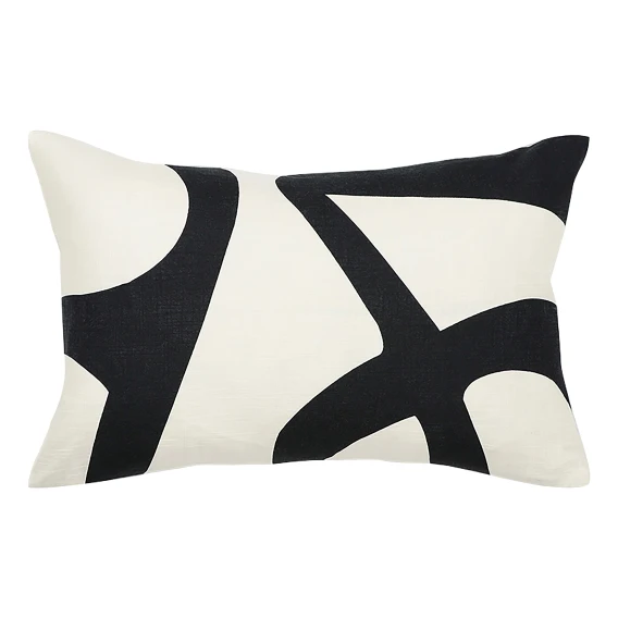 Amara Feather Fill Cushion 35x55cm in Ivory