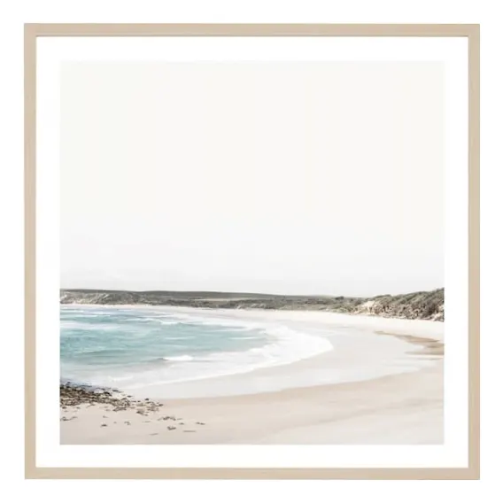 Angourie Beach Framed Print in 83 x 83cm