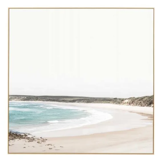 Angourie Beach Box Framed Canvas in 112 x 112cm