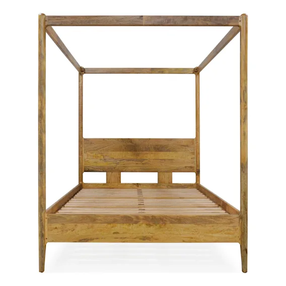 Apollo 4 Poster Queen Bed Frame in Mangowood Clear Lacquer