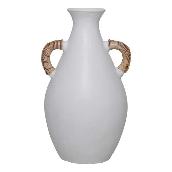 Artisan Double Handle Vessel 27x45cm in White