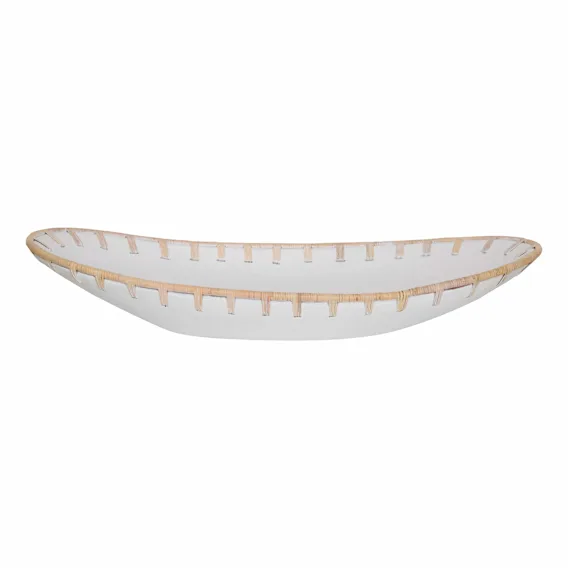 Artisan Oval Platter 68x12cm in Matte White