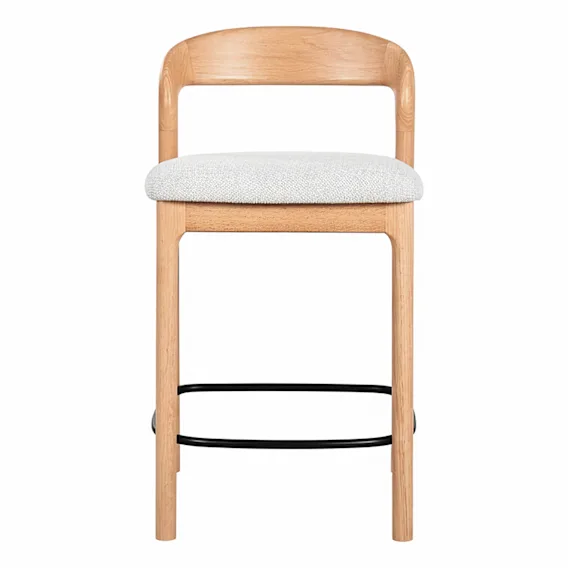 Aruba Bar Chair in Milan Natural / Clear Lacquer