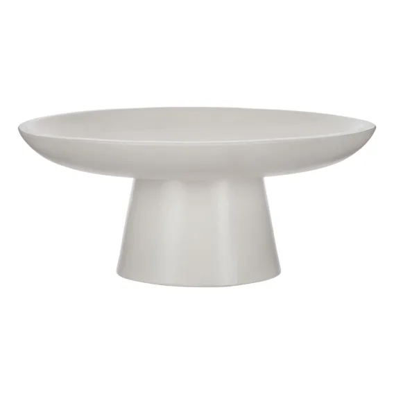 Arden Footed Bowl 35x15cm in White