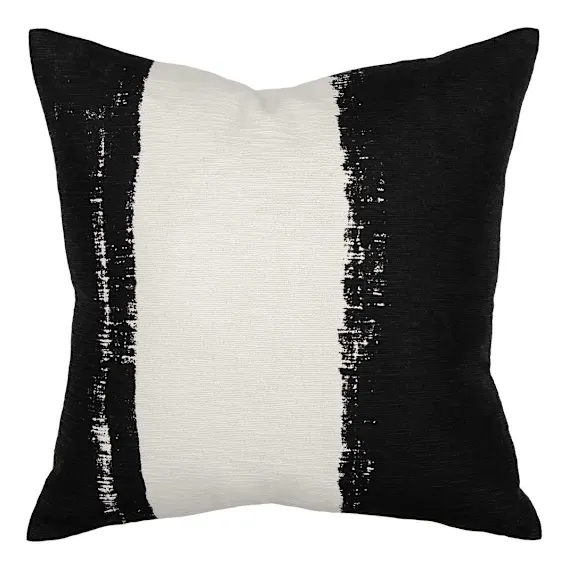 Asher Feather Fill Cushion 50x50cm in Black