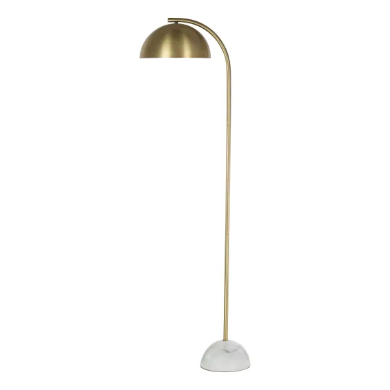 Atticus Floor Lamp 50x148cm in Gold / White