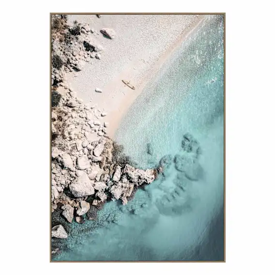 Atoll Box Framed Canvas in 95 x 135cm