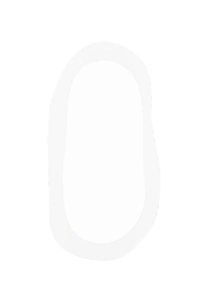 Aura Mirror 75x145cm in Snow