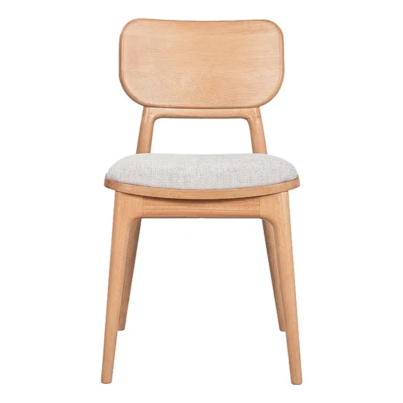 Austin Dining Chair in Belfast Beige / Clear Lacquer