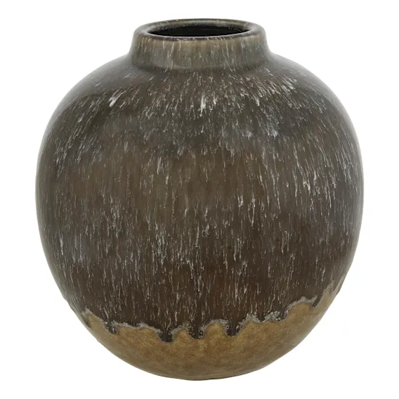 Avaris Vessel Small 25.5x23.5cm in Brown