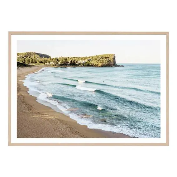 Avalon Beach Framed Print in 87 x 62cm