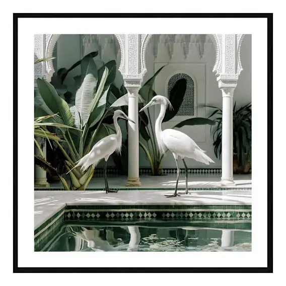Azou Framed Print in 103 x 103cm