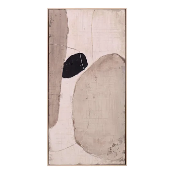 Balanced Curves 1 Box Framed Canvas in 70 x 140cm