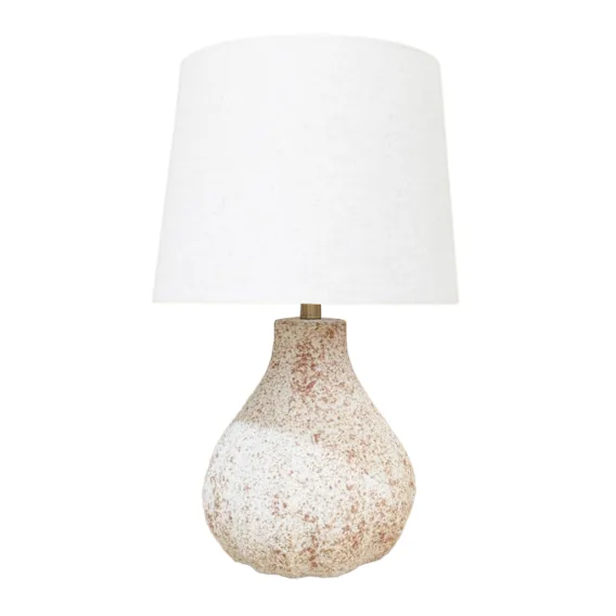 BAUDIN TABLE LAMP CERAMIC MOTTLED EARTH