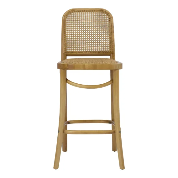 Belmont Bar Chair in Birch Clear / Rattan