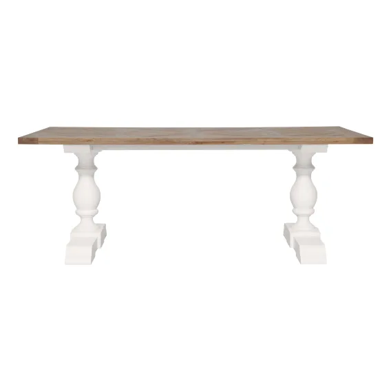 Bells Dining Table 210cm in American Oak / Acacia