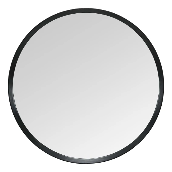 Benny Round Mirror 120cm in Matte Black