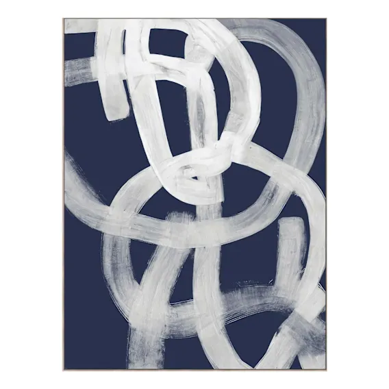 Bendall Navy Box Framed Canvas in 120 x 160cm