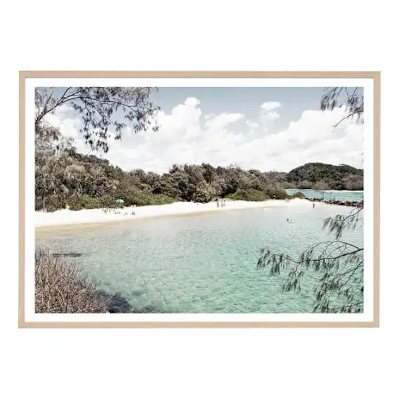 Beachside Bliss Framed Print in 87 x 62cm