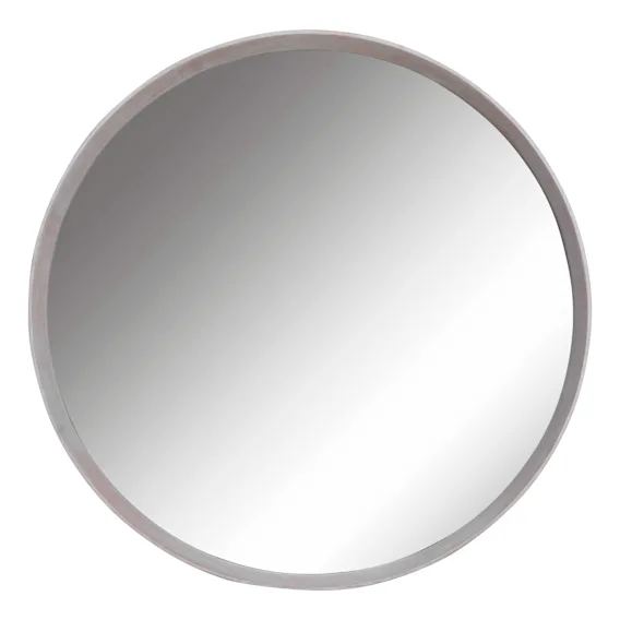 Benny Round Mirror 100cm in Whitewash