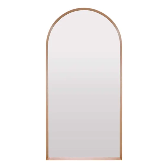 Benny Arch Leaner Mirror 100x200 in Natural Oak