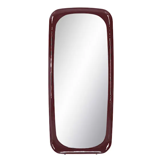 Belle Leaner Mirror 79.5x180cm in High Gloss Dark Red