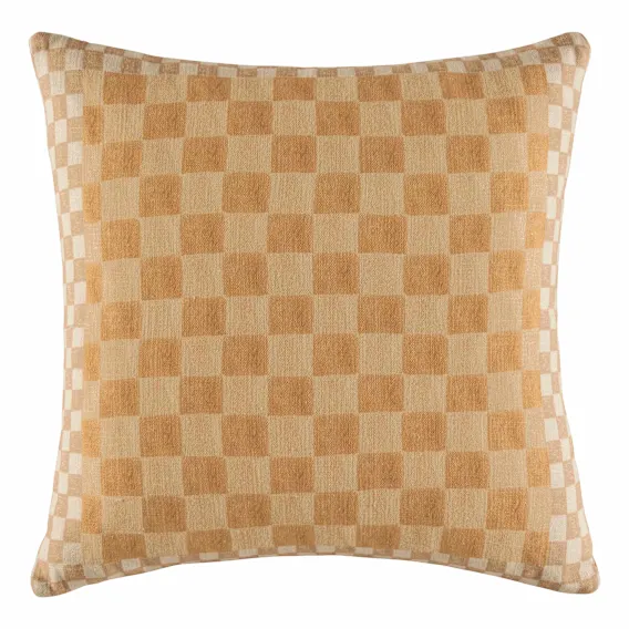 Bellini Feather Fill Cushion 50x50cm in Toffee