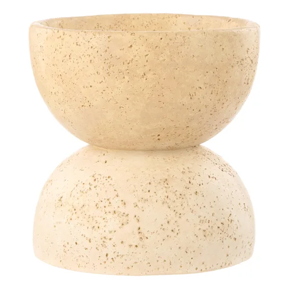 Bijou Footed Bowl 20x20cm in Natural