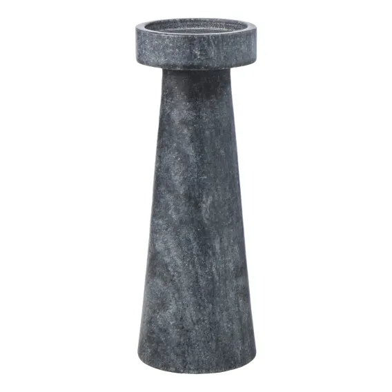 Blythe Candleholder 8x20cm in Black/Grey