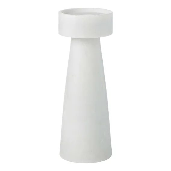 Blythe Candleholder 8x20cm in White