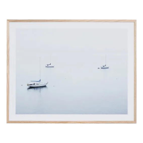 Blue Sail 1 Framed Print in 101 x 81cm