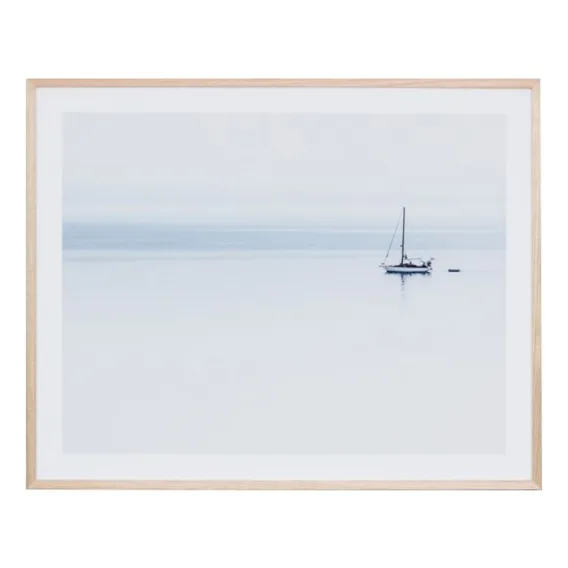 Blue Sail 2 Framed Print in 101 x 81cm