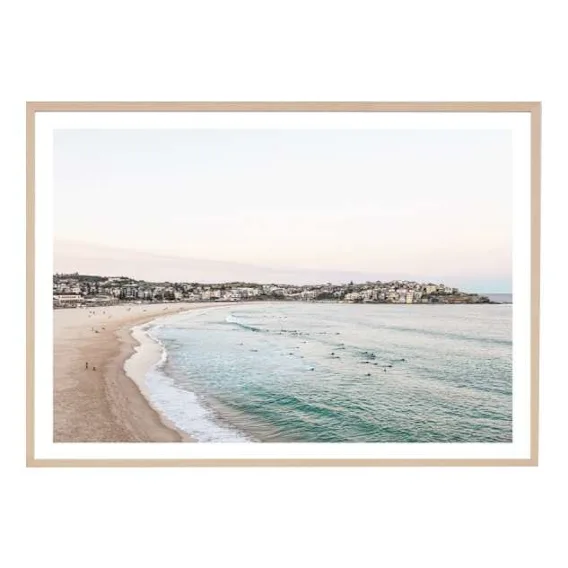 Bondi Dusk Framed Print in 62 x 45cm