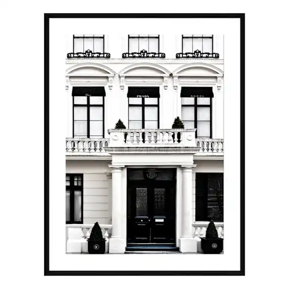 Boutique Framed Print in 103 x 143cm