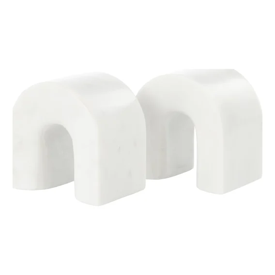 Boyd Bookends Set of 2 in White