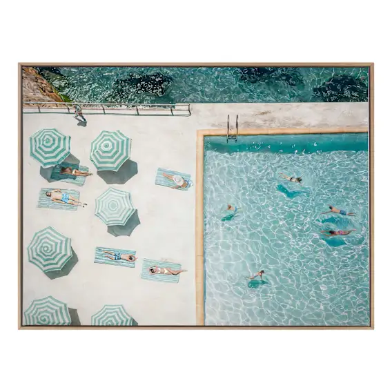 Bondi Bathers Box Framed Canvas in 123 x 93cm
