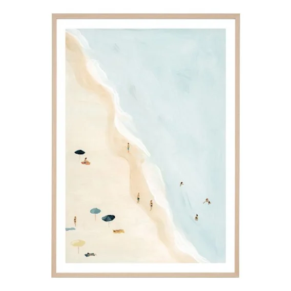 Bondi Beachgoers Framed Print in 33 x 45cm