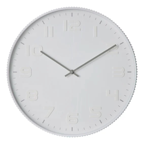 Boston Clock 49cm in White