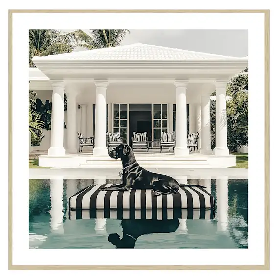 Bradley Framed Print in 103 x 103cm