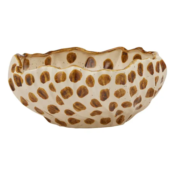 Brun Bowl 31x14.5cm in Ivory / Brown