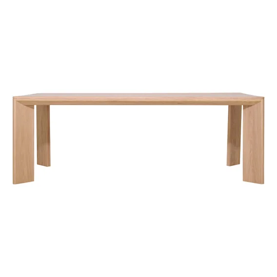Bristol Dining Table 220cm in European Oak Mild Wash