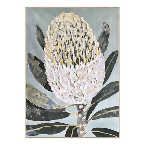 Bushland Banksia Box Framed Canvas in 102 x 142cm