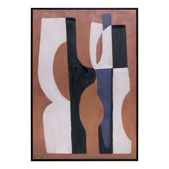 Burnt Orange Box Framed Canvas in 70 x 100cm