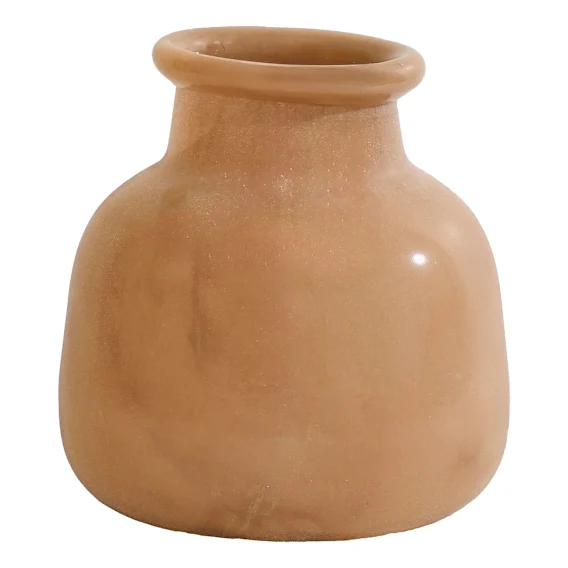 Bryon Vase Round 21x23cm in Toffee