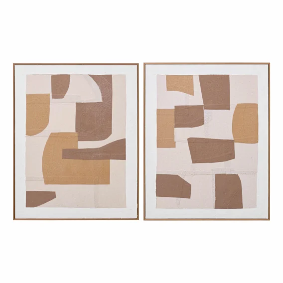 Caramel Buds Box Framed Canvas Set of 2 in 80 x 100cm