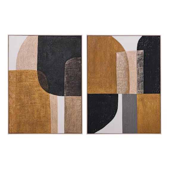 Copper Canyon Box Framed Canvas Set of 2 in 90 x 120cm