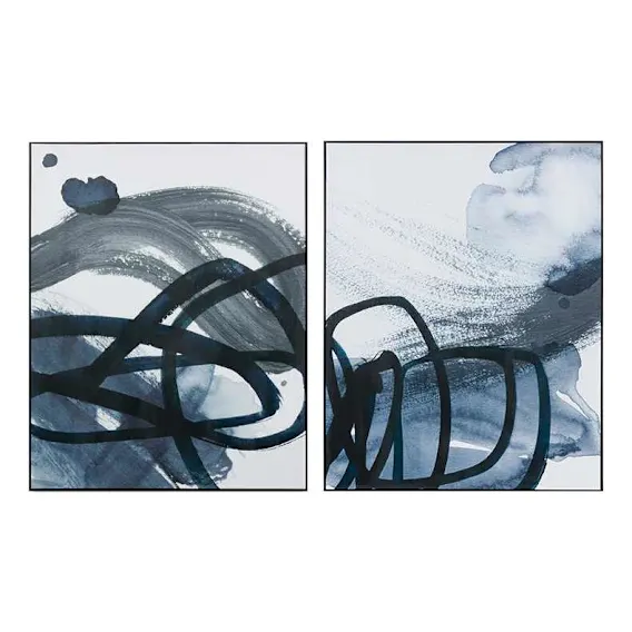 Nash Box Framed Canvas Set of 2 in 120 x 150cm